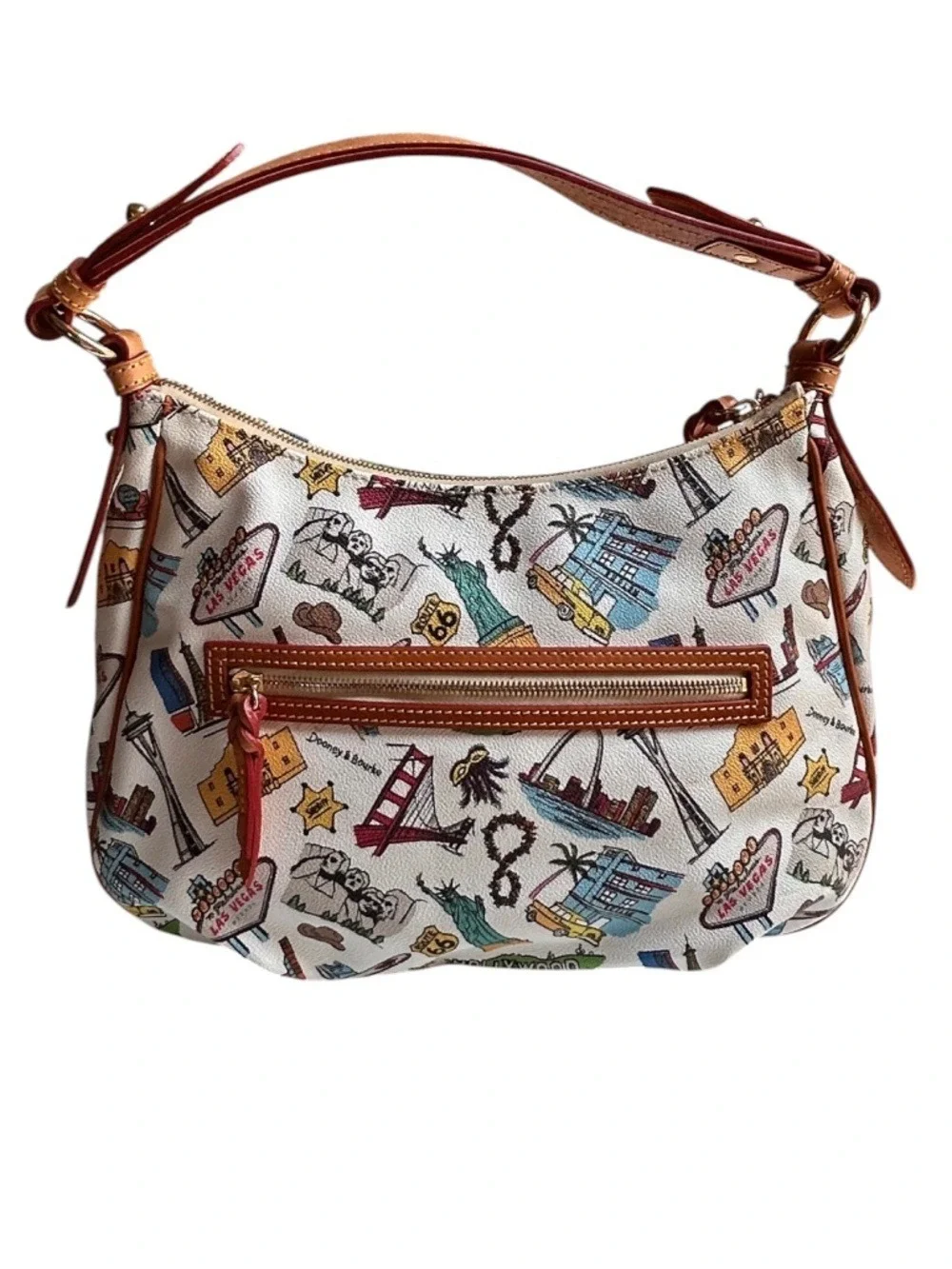 NWOT Dooney & Bourke East West Colins Hobo Bag Americana Icon Landmarks Bag